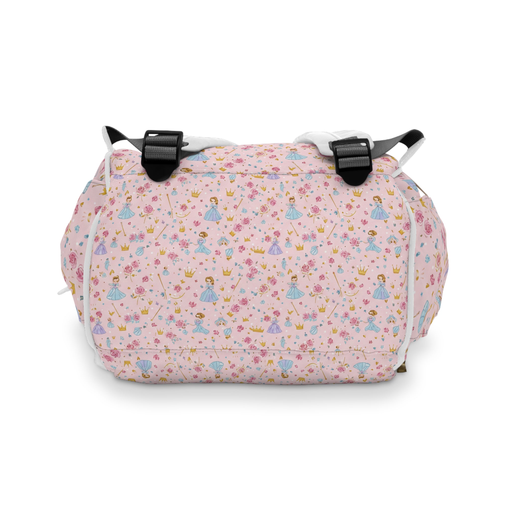 Princess Print Diaper Backpack — Multifunctional Baby Travel Bag