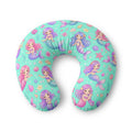 Mermaid Nursing Pillow Cover — Cute Pastel Baby Shower Gift for New Moms