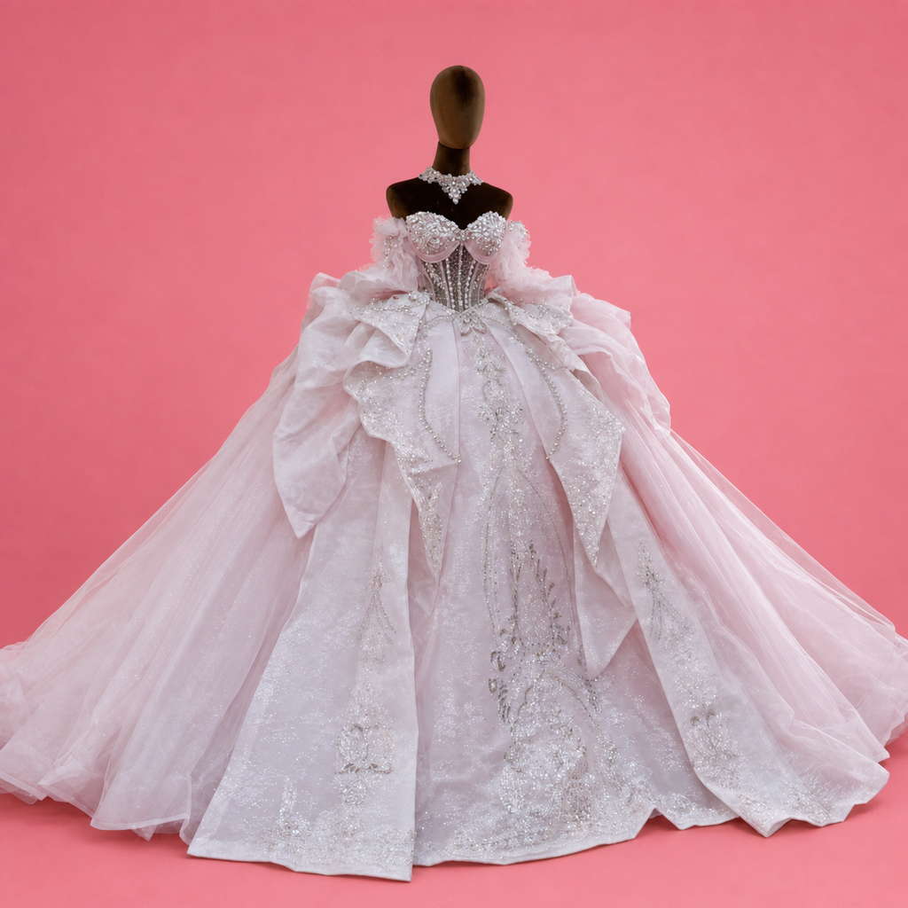 Dream of Crystal in Pastel Pink