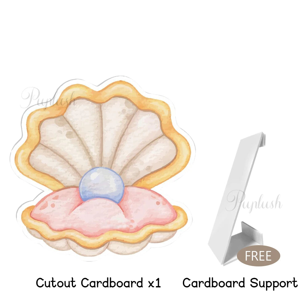 Decorative Kit "Bajo el Mar" - Watercolor Figures for Children's Parties and Baby Shower