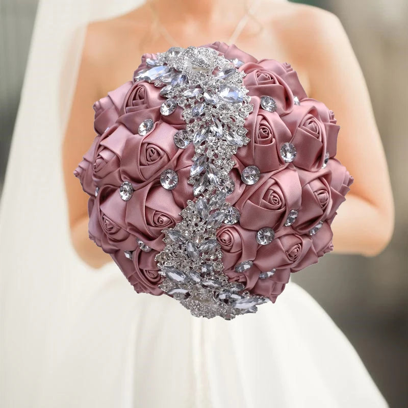 Luxury Quinceañera Bouquet in Smoked Pink