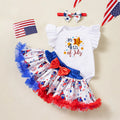 Ruffled Sleeve Bodysuit, Skirt with Tutu and Coquetish Headband