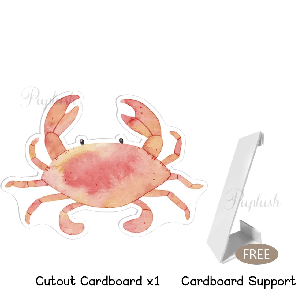 Decorative Kit "Bajo el Mar" - Watercolor Figures for Children's Parties and Baby Shower