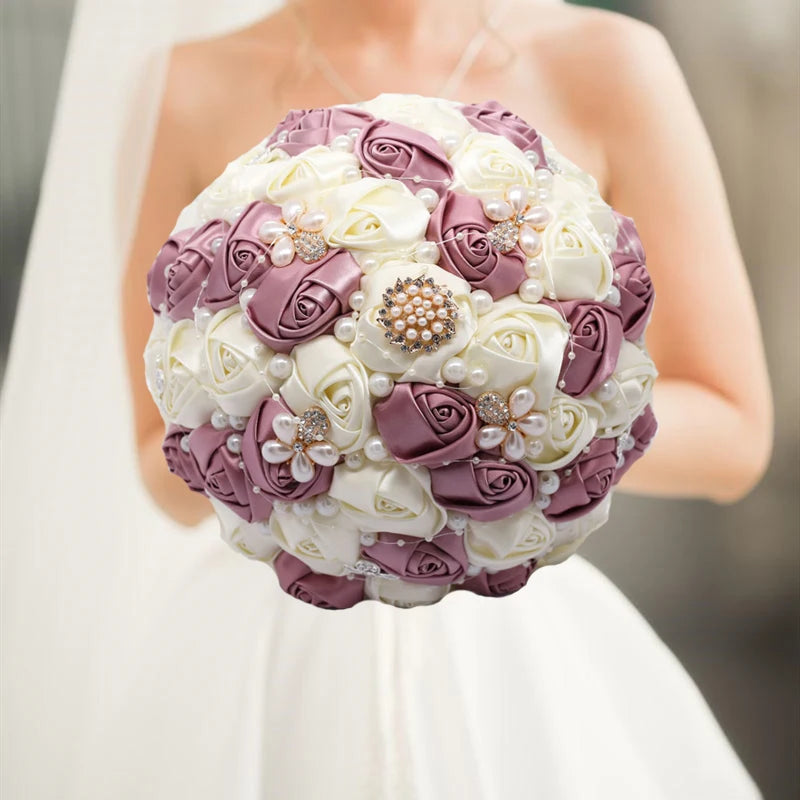 Luxury Quinceañera Bouquet in Smoked Pink