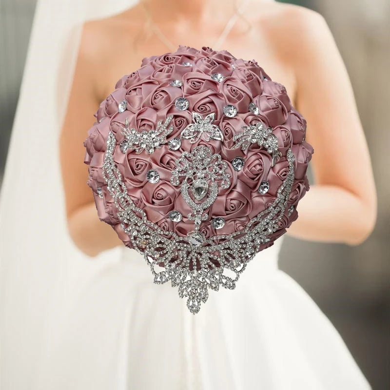 Luxury Quinceañera Bouquet in Smoked Pink