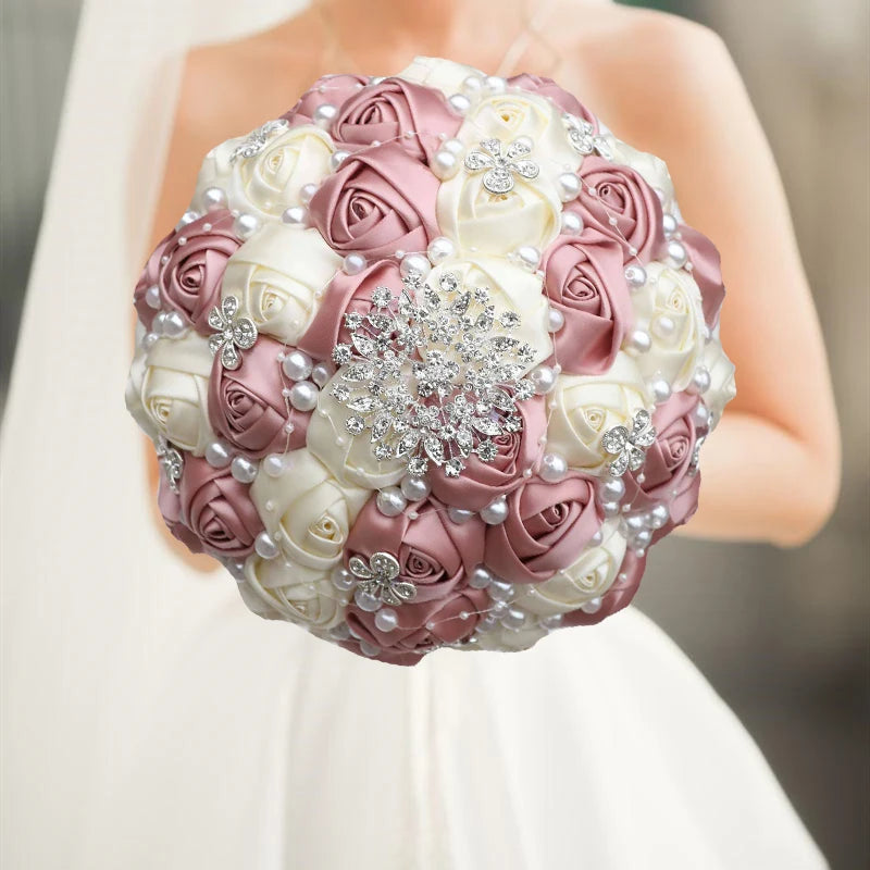 Luxury Quinceañera Bouquet in Smoked Pink
