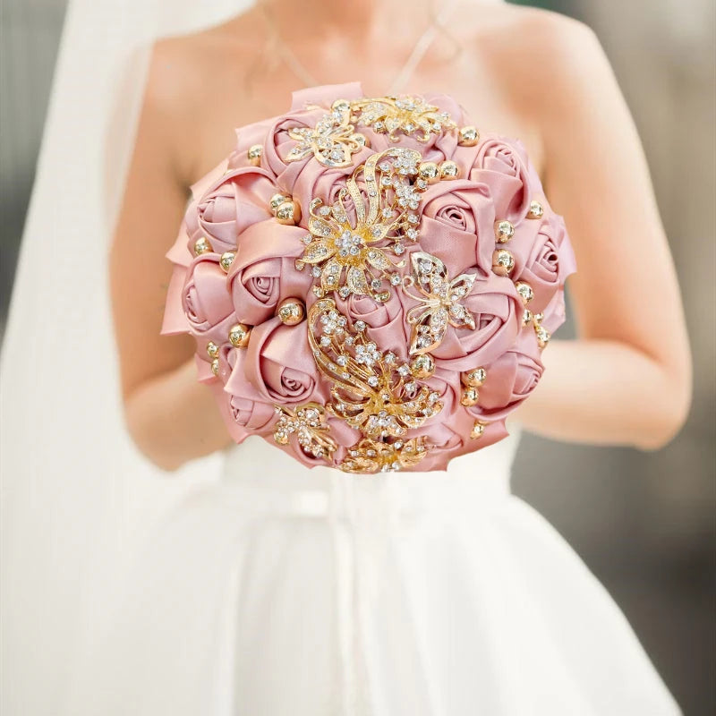 Luxury Quinceañera Bouquet in Smoked Pink