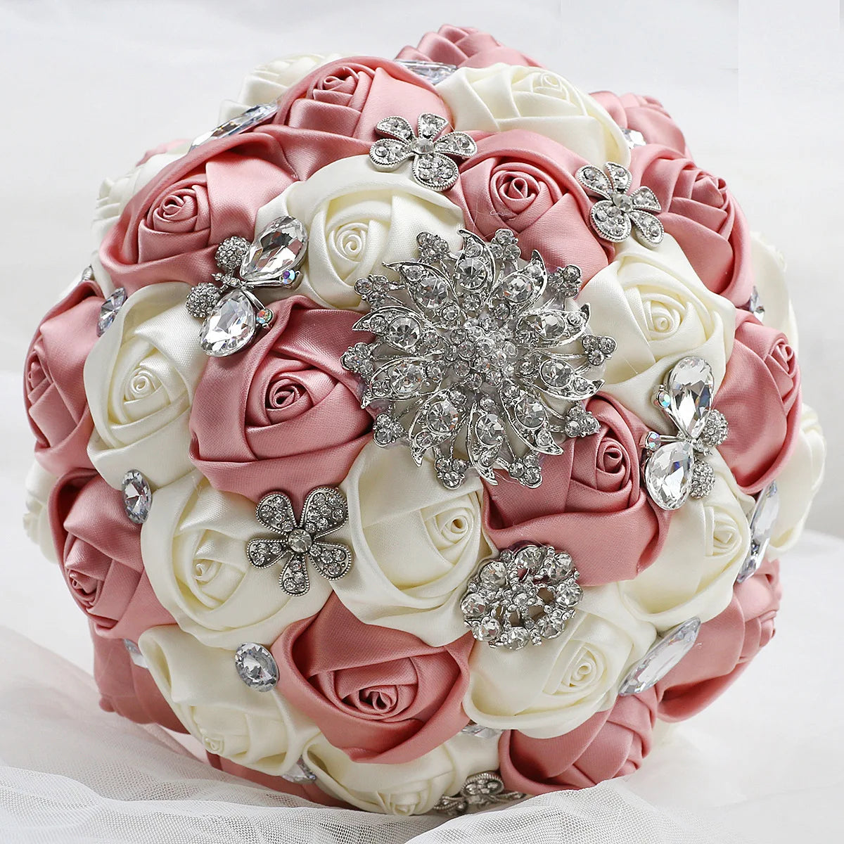 Luxury Quinceañera Bouquet in Smoked Pink