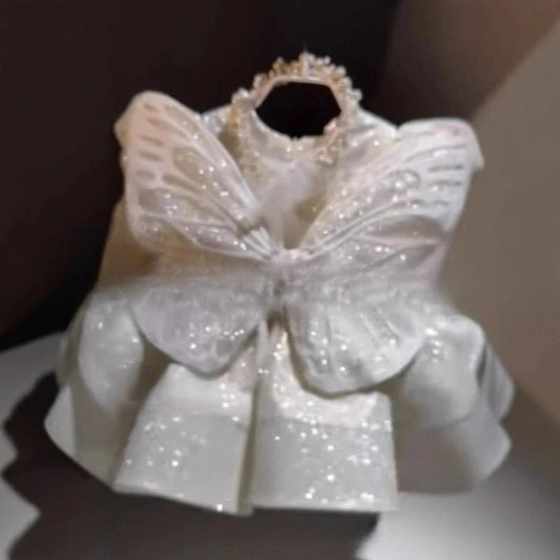 Vestido de Princesa "Hada Mágica" en diferentes colores Brillantes con Alas.
