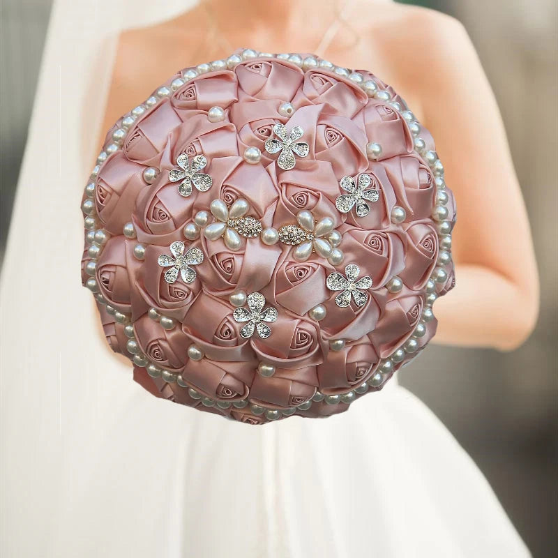 Luxury Quinceañera Bouquet in Smoked Pink