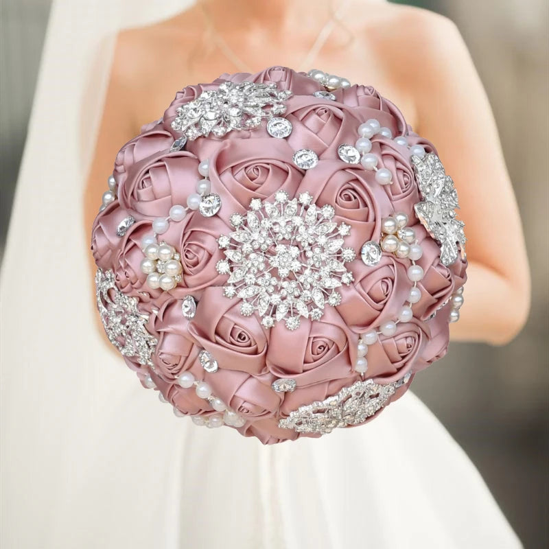 Luxury Quinceañera Bouquet in Smoked Pink