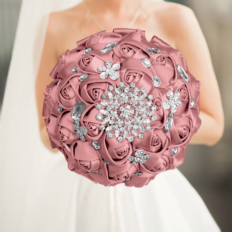 Luxury Quinceañera Bouquet in Smoked Pink