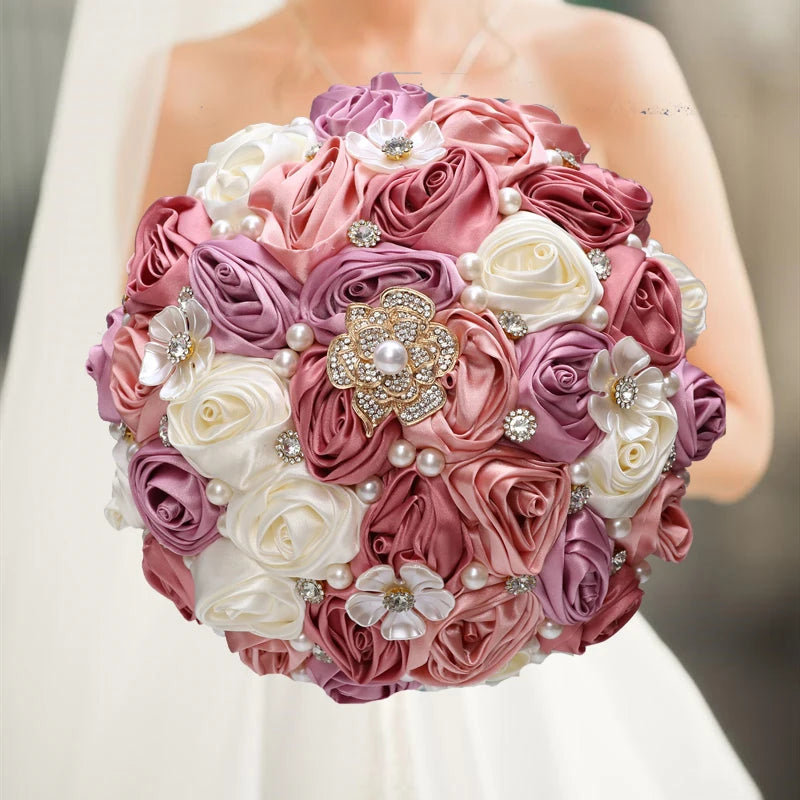 Luxury Quinceañera Bouquet in Smoked Pink