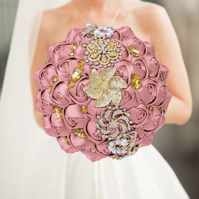 Luxury Quinceañera Bouquet in Smoked Pink