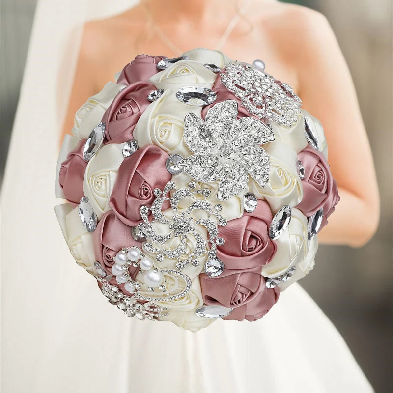 Luxury Quinceañera Bouquet in Smoked Pink