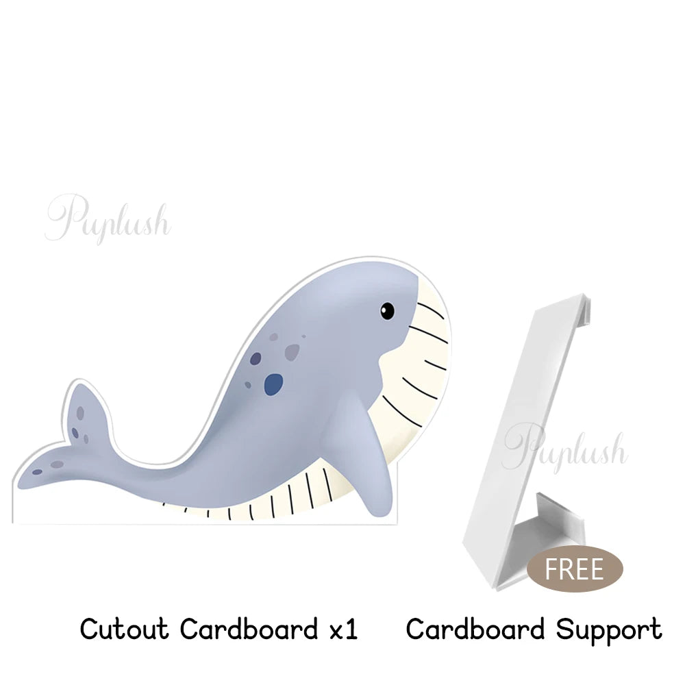 Decorative Kit "Bajo el Mar" - Watercolor Figures for Children's Parties and Baby Shower