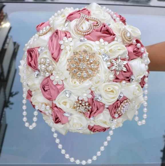 Luxury Quinceañera Bouquet in Smoked Pink