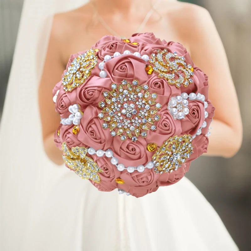 Luxury Quinceañera Bouquet in Smoked Pink