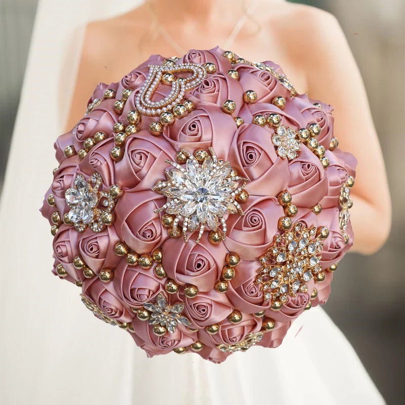 Luxury Quinceañera Bouquet in Smoked Pink