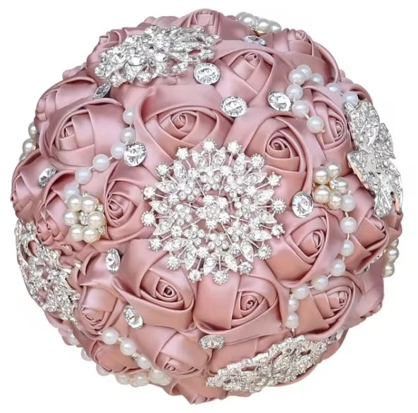 Luxury Quinceañera Bouquet in Smoked Pink
