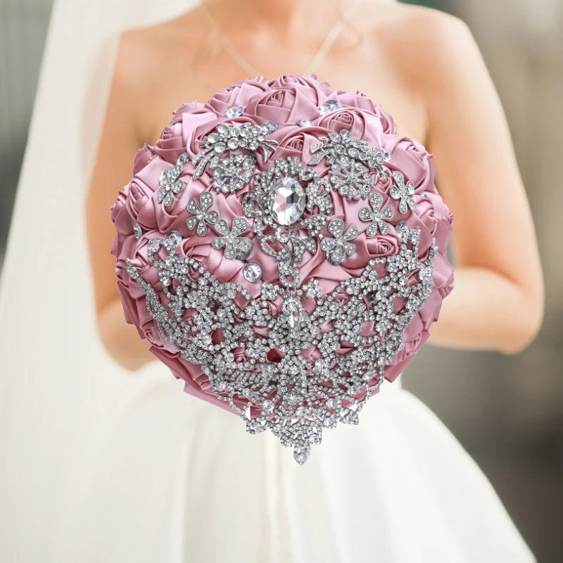 Luxury Quinceañera Bouquet in Smoked Pink