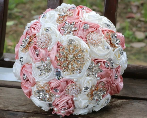 Luxury Quinceañera Bouquet in Smoked Pink