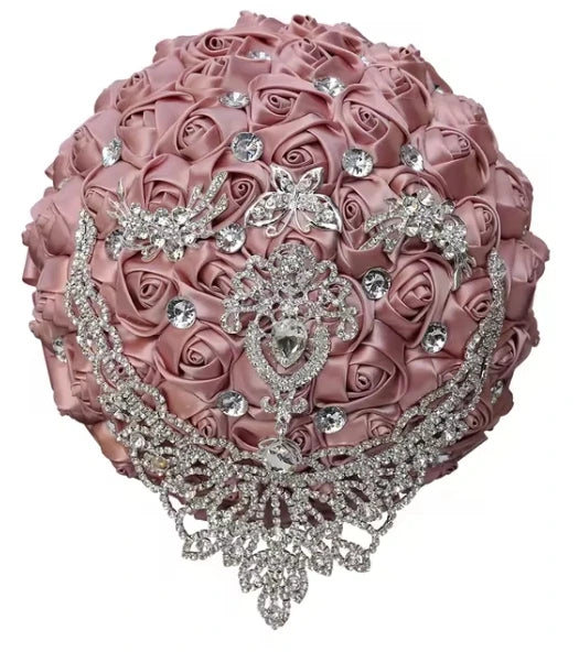 Luxury Quinceañera Bouquet in Smoked Pink