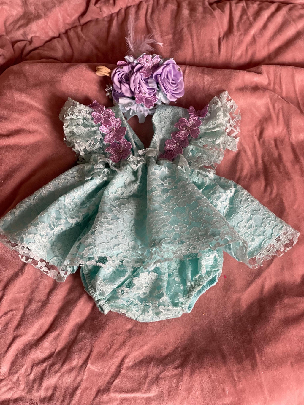 Aurora Borealis Gala Newborn dress  Set - Limited Edition __etsy:7961703752