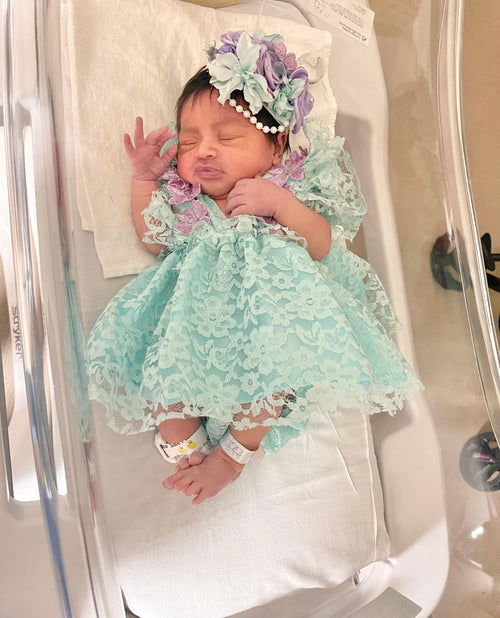 Aurora Borealis Gala Newborn dress  Set - Limited Edition __etsy:8009658381