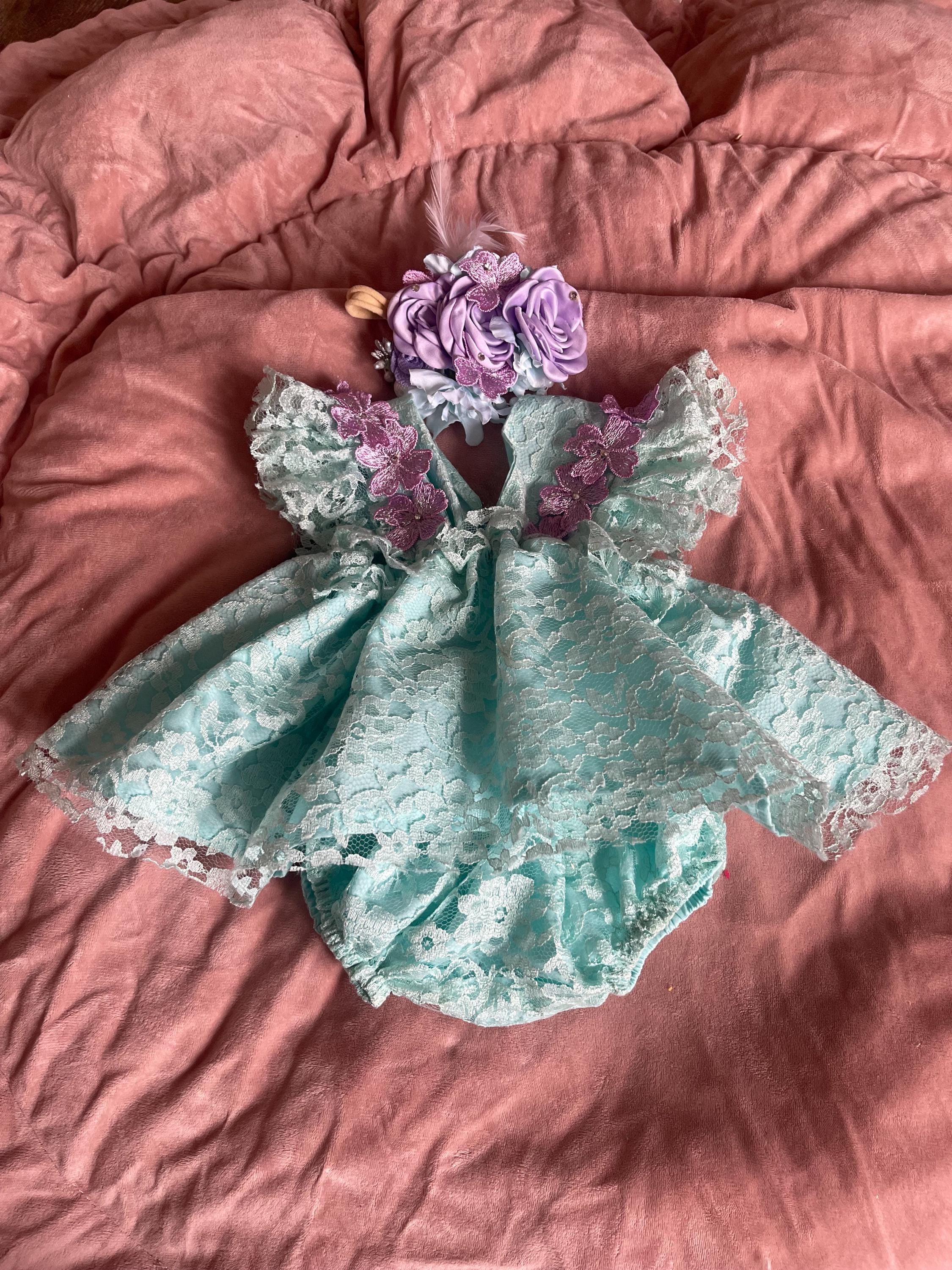 Aurora Borealis Gala Newborn dress  Set - Limited Edition __etsy:8009658617